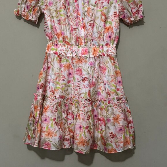 Meet Me In Santorini Floral Ruffle Tiered Mini Dress • XS - Picture 4 of 6